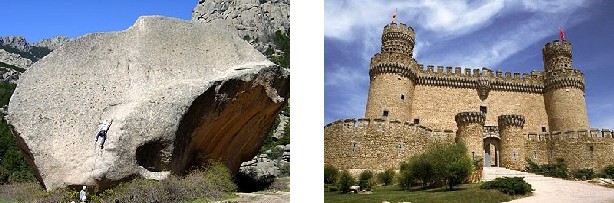 La Pedriza y Castillo de los Mendoza en Manzanares del Real